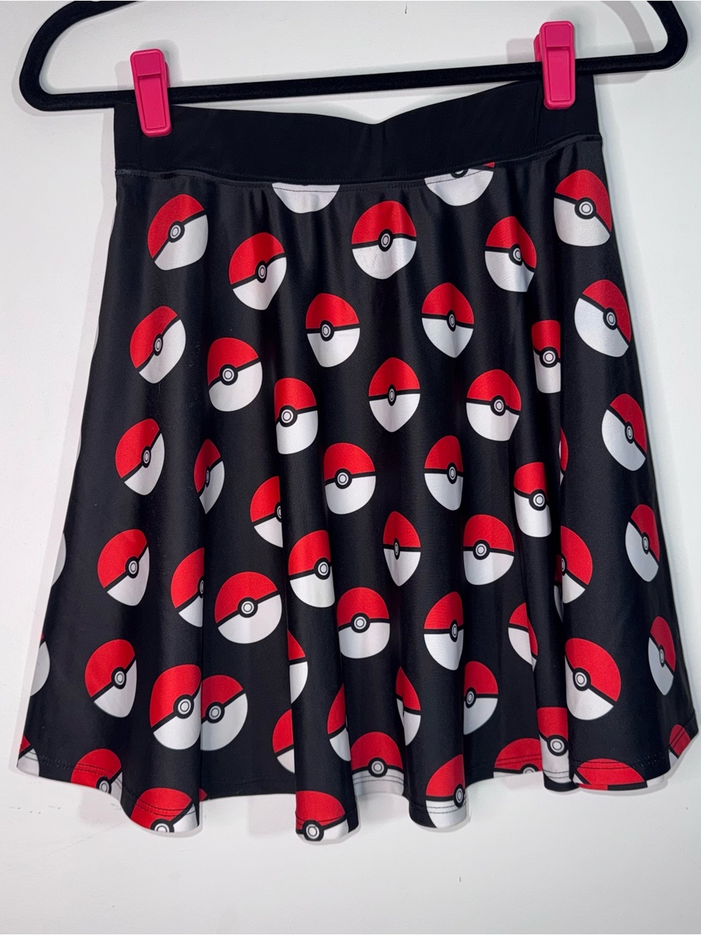 Pokemon Pokeball Skater Skirt Nintendo Gamer Anime Cosplay Size Small - Picture 2 of 6